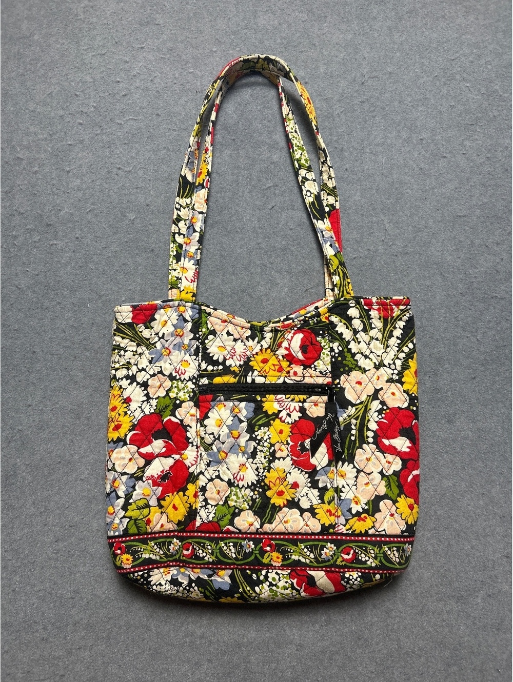 Vera Bradley Quilted Floral Tote Bag